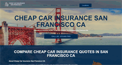 Desktop Screenshot of cheapcarinsurancesanfrancisco.com