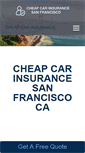 Mobile Screenshot of cheapcarinsurancesanfrancisco.com